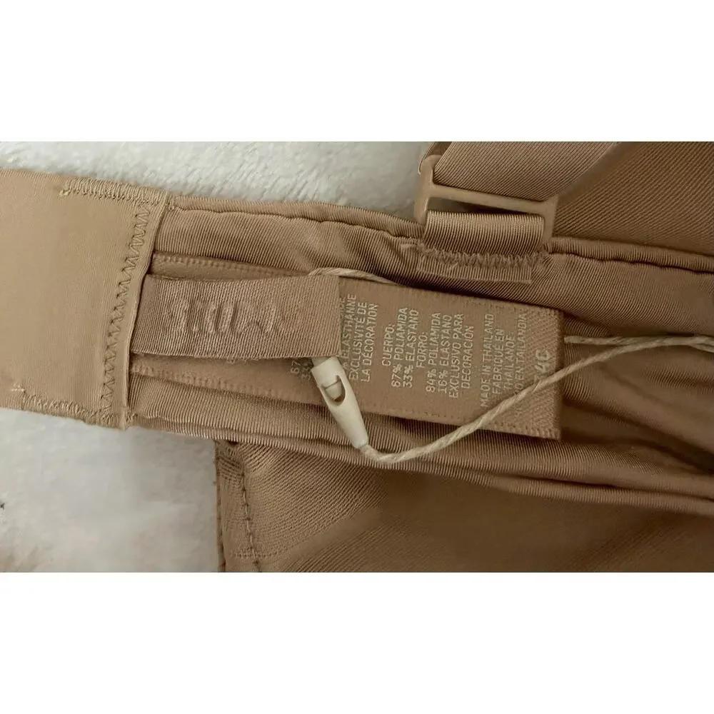 NWT SKIMS Size 34C No Show Molded Unlined Demi Bra Clay BR-DEM-1883 New - Picture 6 of 7